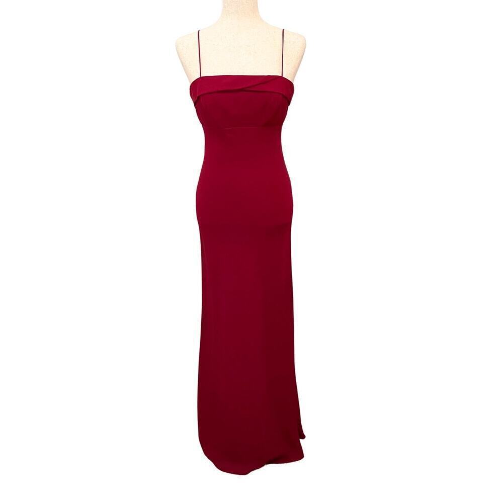 Vintage‎ Michaelangelo Red Formal Gown Dress Size 4 | Spaghetti Straps 690C